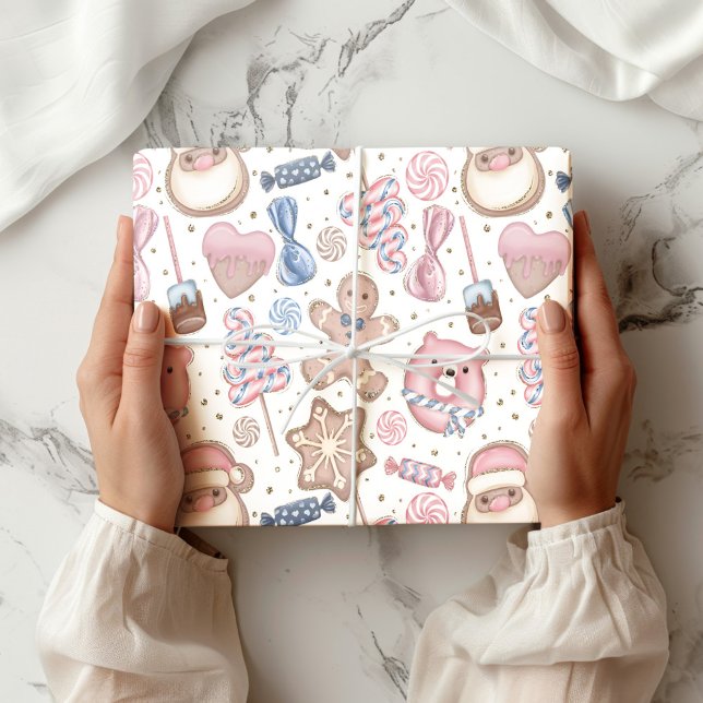 Pastel Sweets Holiday Wrapping Paper Sheets (Creator Uploaded)