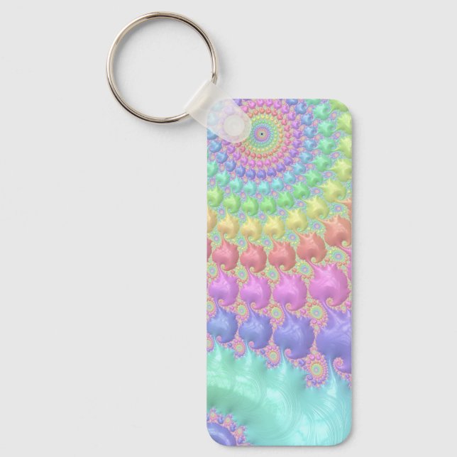 Pastel Swirl - Keychain (Front)