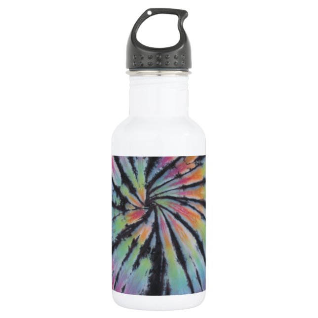 Pastel Swirl Spiral Tie Dye 532 Ml Water Bottle (Front)