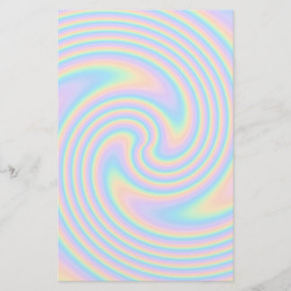 Pastel Swirl Twist Design. Stationery