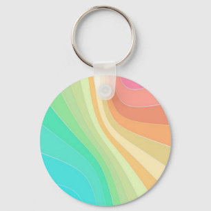 Pastel Swirls Key Ring