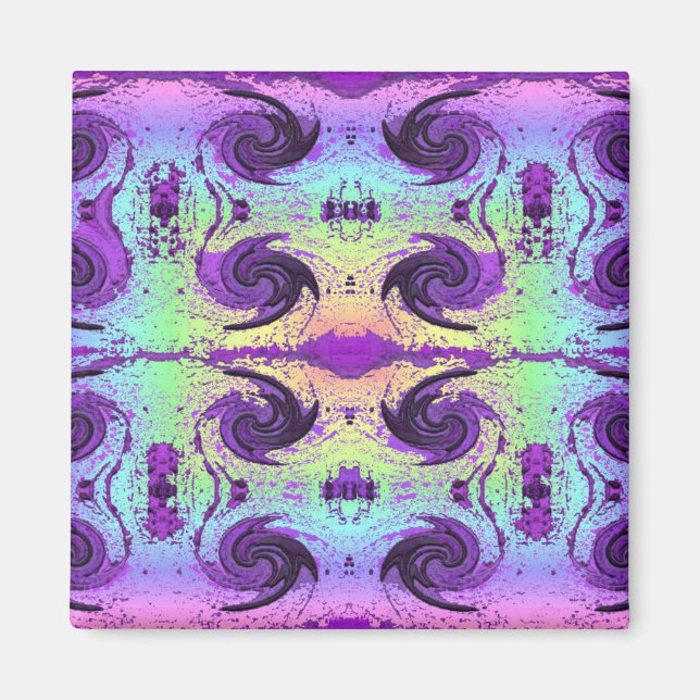 pastel swirls magnet (Front)