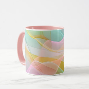 Pastel Symphony of Floating Sheer Ribbons Mug