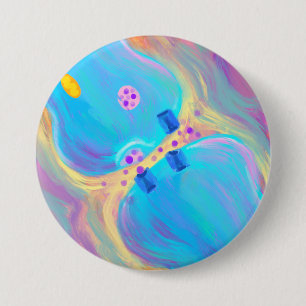 Pastel Synapse 7.5 Cm Round Badge