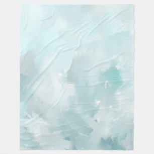 Pastel Teals Fleece Blanket