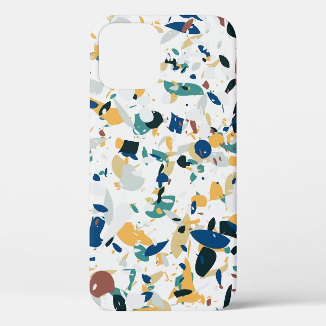Pastel Terrazzo: Modern Abstract Pattern. Case-Mate iPhone Case (Back)