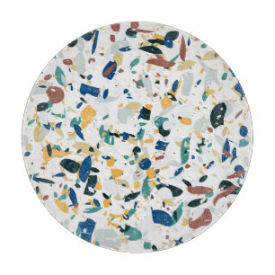 Pastel Terrazzo: Modern Abstract Pattern. Cutting Board