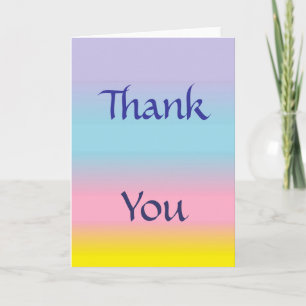 Pastel Thank You Card