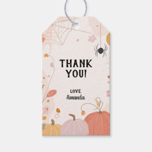Pastel Thank You Halloween Favour Gift Tags