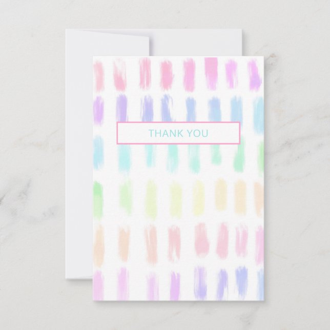 Pastel Thank You Note (Front)