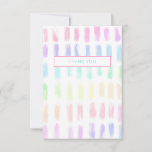 Pastel Thank You Note