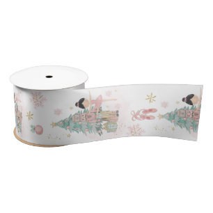 Pastel The Nutcracker Pink Christmas Ballet Satin Ribbon