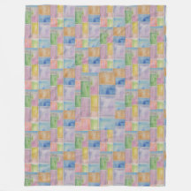 Pastel Throw Large Stained glass Effect