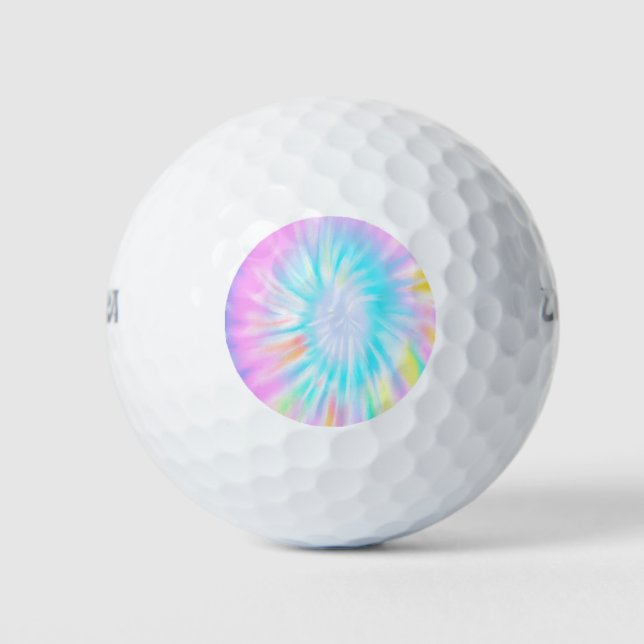 pastel tie dye golf balls (Front)
