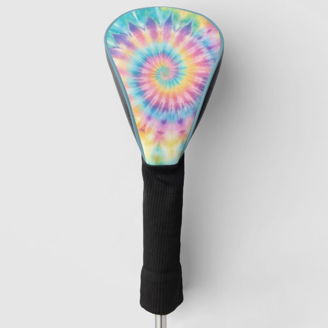 Pastel Tie Dye  Golf Head Cover (Front)