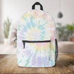 Pastel Tie Dye Printed Backpack<br><div class="desc">Colourful Pastel Tie Dye Backpack</div>