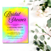 Pastel Tie Dye Swirl Bridal Shower 