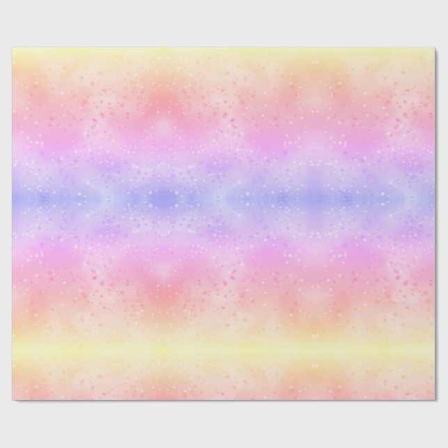 Pastel tie-dyed pattern wrapping paper, colourful paper (Flat)