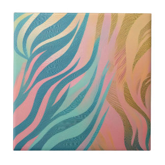 Pastel Tiger Stripe Tile