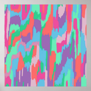 Pastel Tone Abstract Print 