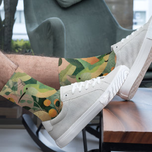 pastel tones, hummingbird in flight socks
