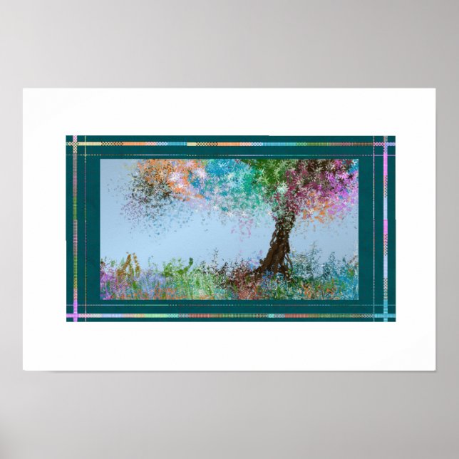 Pastel Tree with slight Breeze Poster (Front)