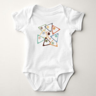 Pastel Triangles Baby Bodysuit