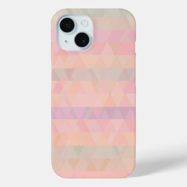 Pastel Triangles Geometric Phone Case (Back)