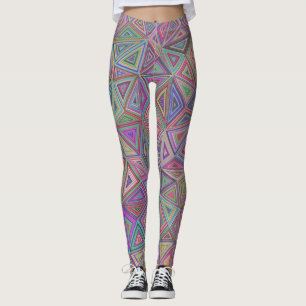 pastel triangles leggings