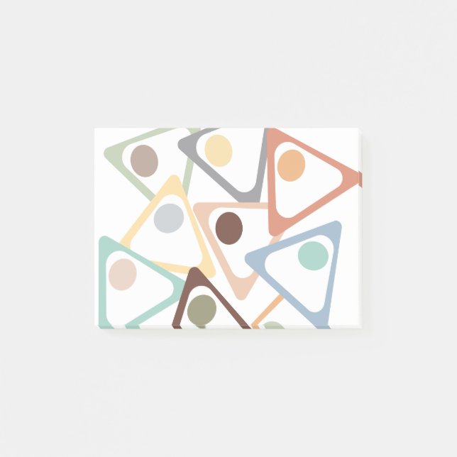 Pastel Triangles  Post-it Notes (Front)