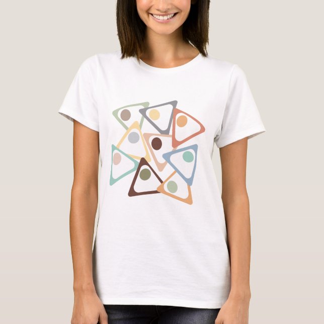 Pastel Triangles  T-Shirt (Front)