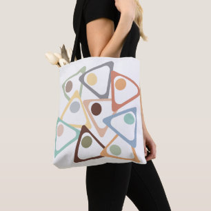 Pastel Triangles Tote Bag