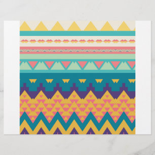 Pastel tribal design flyer
