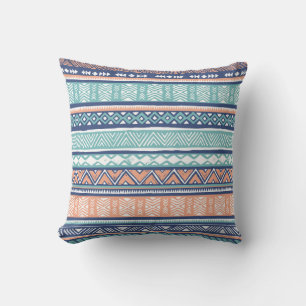 Pastel tribal Navajo: seamless pattern. Cushion