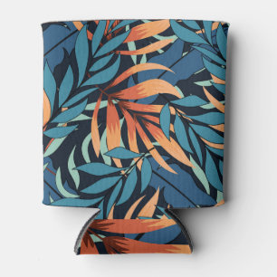 Pastel Tropical Abstract Botanicals Can Cooler