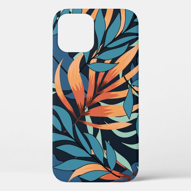 Pastel Tropical Abstract Botanicals Case-Mate iPhone Case (Back)
