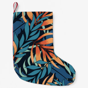 Pastel Tropical Abstract Botanicals Small Christmas Stocking