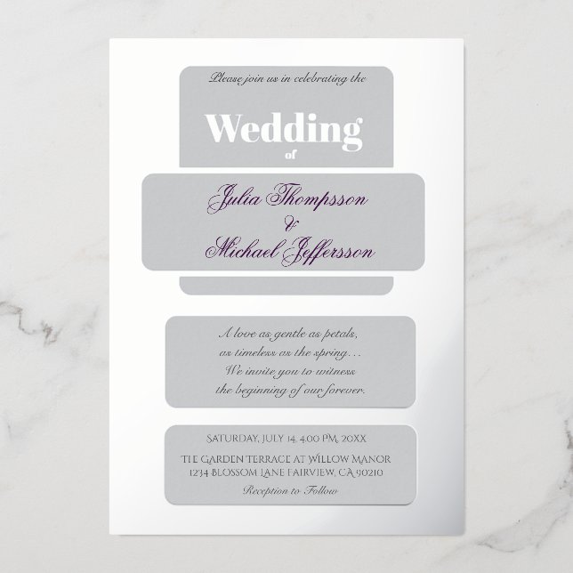 Pastel Tulip Wedding Suite Elegant Typography (Front)