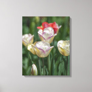 Pastel Tulips Canvas Print