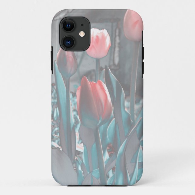 Pastel Tulips iPhone case (Back)