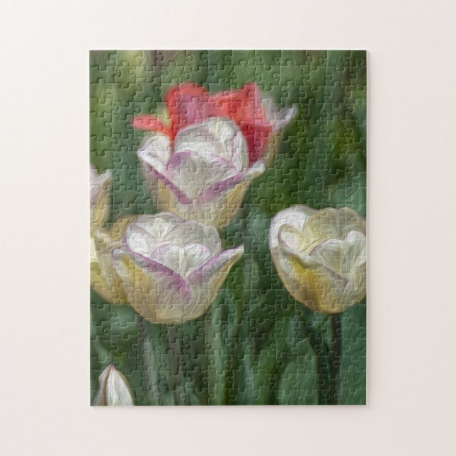 Pastel Tulips Jigsaw Puzzle (Vertical)