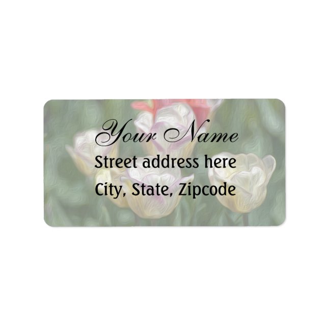 Pastel Tulips Label (Front)
