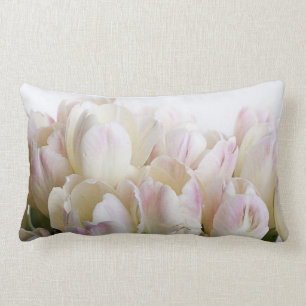 Pastel Tulips Lumbar Cushion