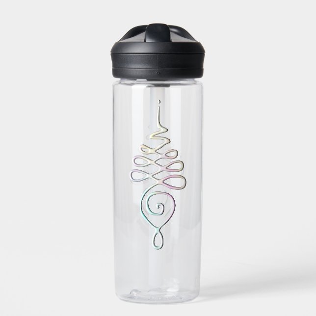 Pastel Unalome water bottle (Front)