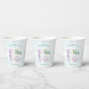 Pastel Under The Sea Baby Shower Paper Cups