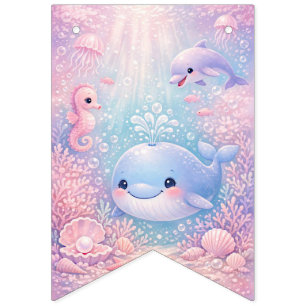 Pastel Under the Sea Girl Ocean Party  Bunting