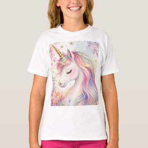 Pastel Unicorn Floral T-Shirt