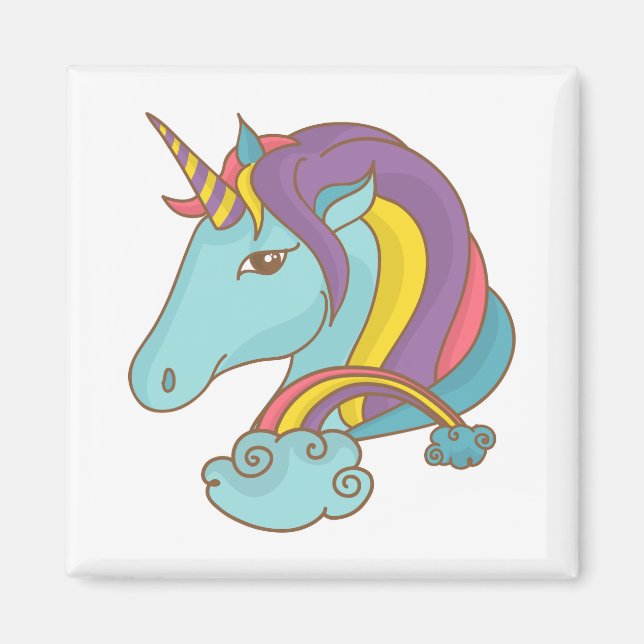 Pastel Unicorn Magnet (Front)