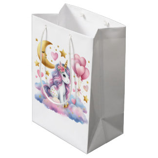 Pastel Unicorn  Medium Gift Bag