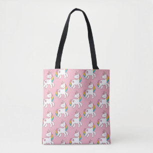 Pastel Unicorn Pattern Tote Bag